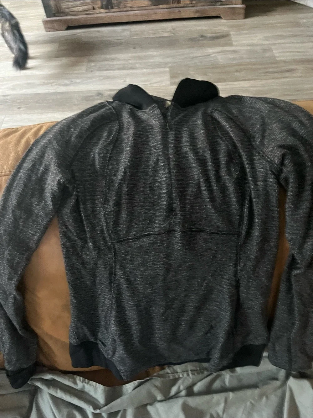 Men's Half-Zip Sweater Pullover - Charcoal Gray